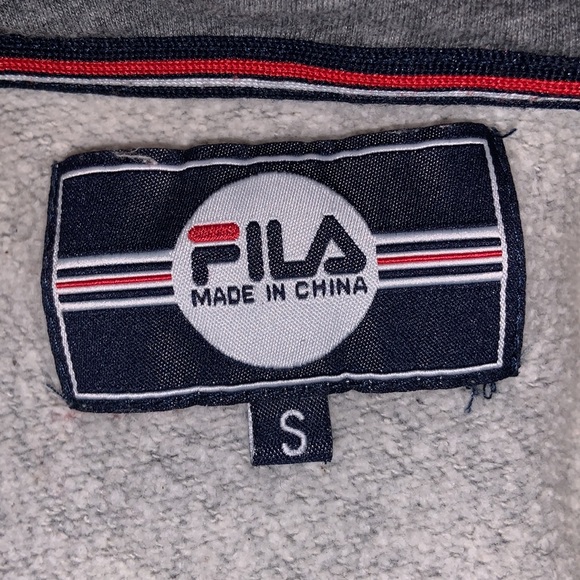 Fila Grey Hoodie size S - Picture 4 of 4